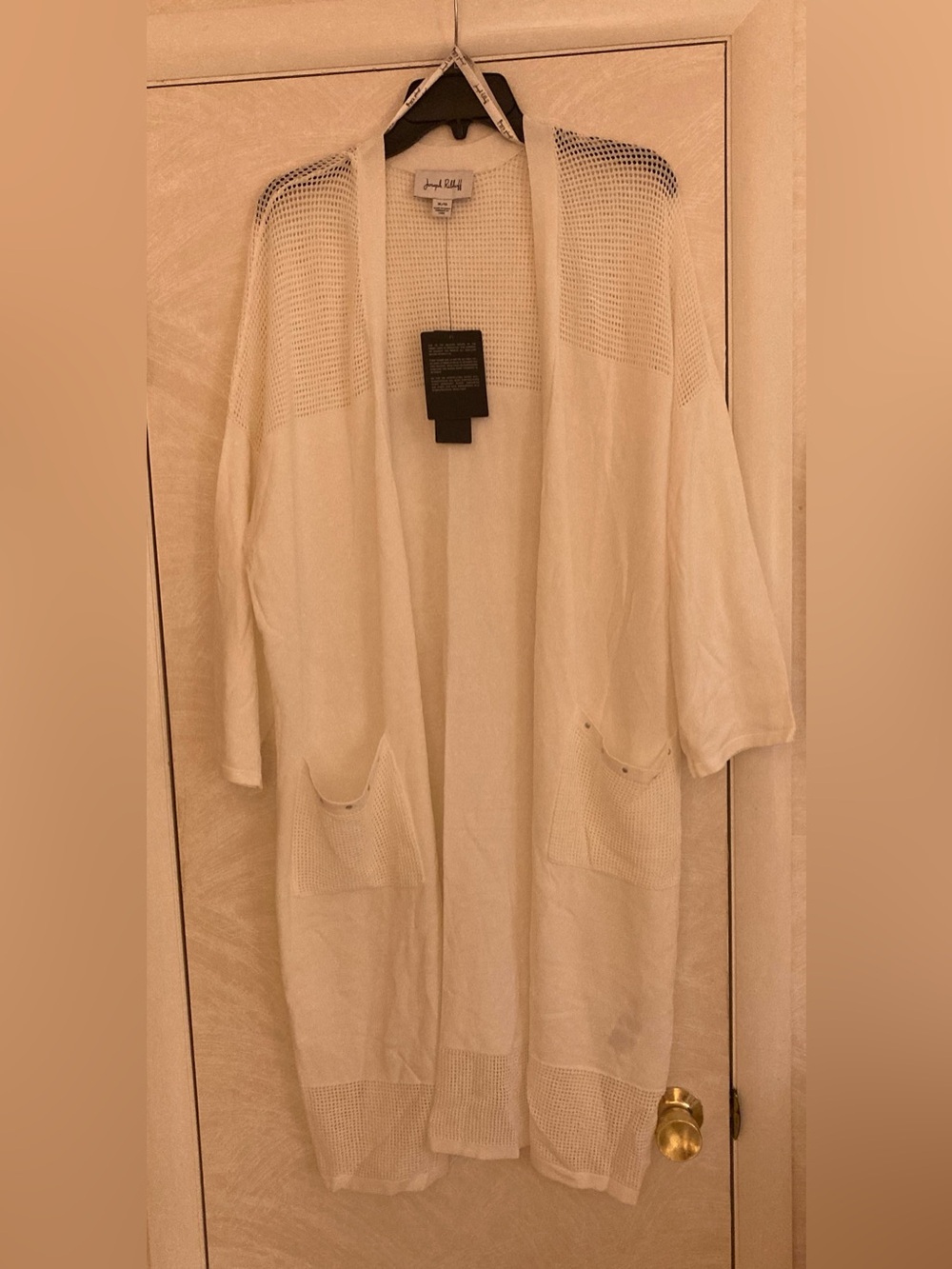 Joseph Ribkoff NWT Open-Front Mesh-Panel Cardigan